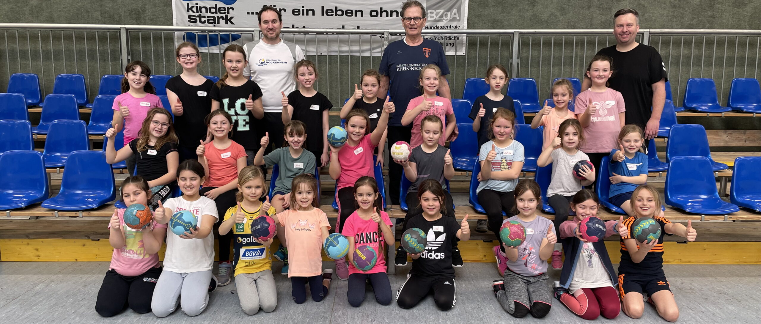 Handballworkshop für Mädchen der Jahrgänge 2014, 2015 und 2016